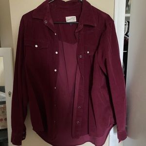 Corduroy button down